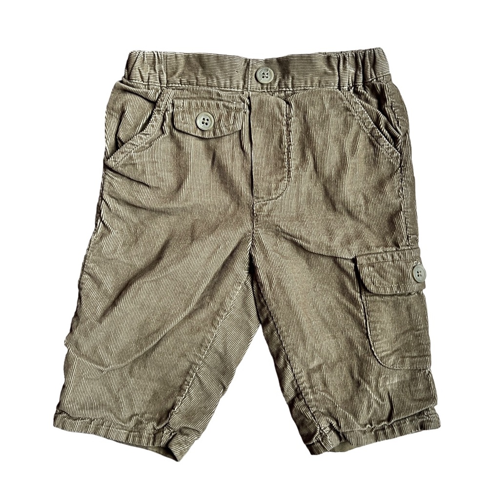 Olive Corduroy Cargo Pants